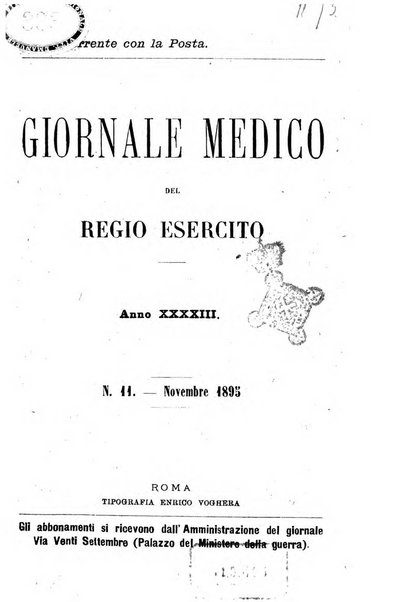 Giornale medico del R. Esercito e della R. Marina