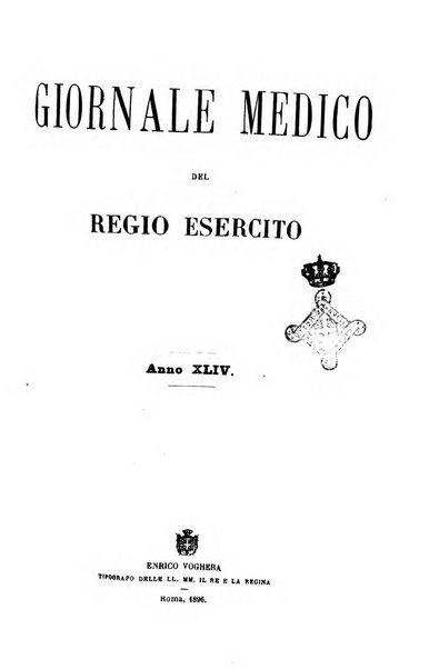 Giornale medico del Regio Esercito