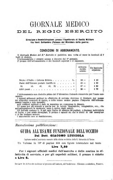 Giornale medico del Regio Esercito