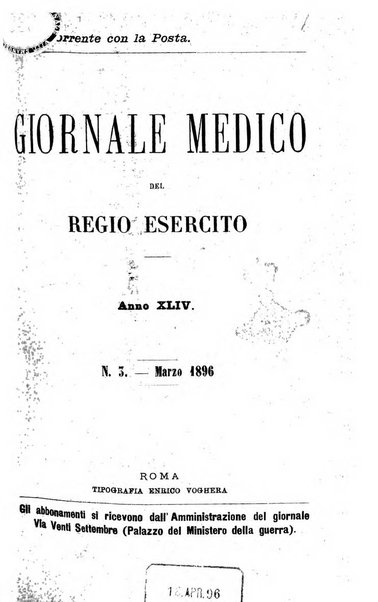 Giornale medico del Regio Esercito