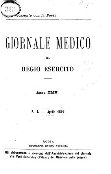 Giornale medico del Regio Esercito