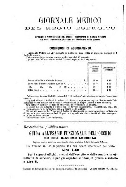 Giornale medico del Regio Esercito