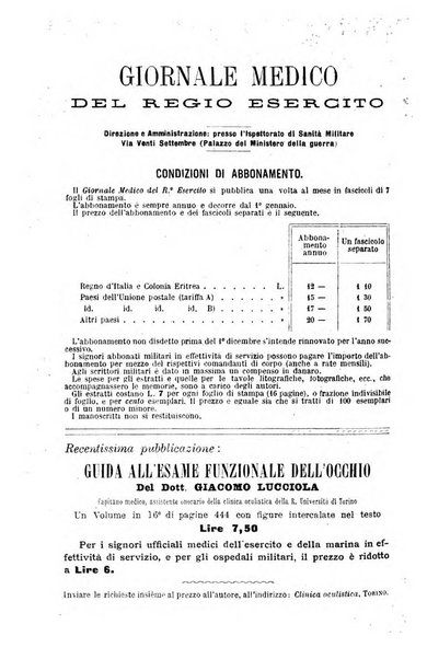 Giornale medico del Regio Esercito