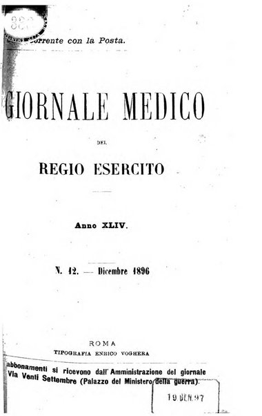 Giornale medico del Regio Esercito