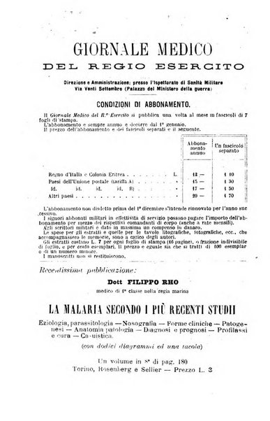 Giornale medico del Regio Esercito