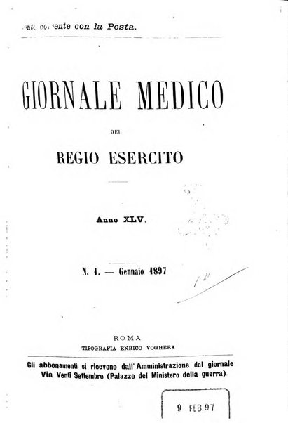 Giornale medico del Regio Esercito