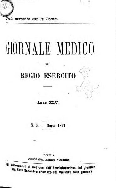 Giornale medico del Regio Esercito