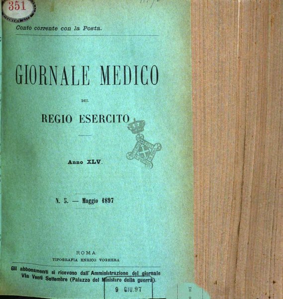 Giornale medico del Regio Esercito