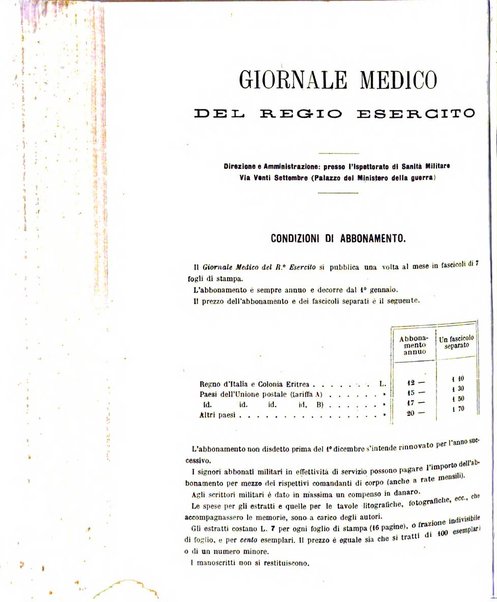 Giornale medico del Regio Esercito