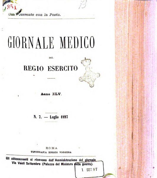 Giornale medico del Regio Esercito