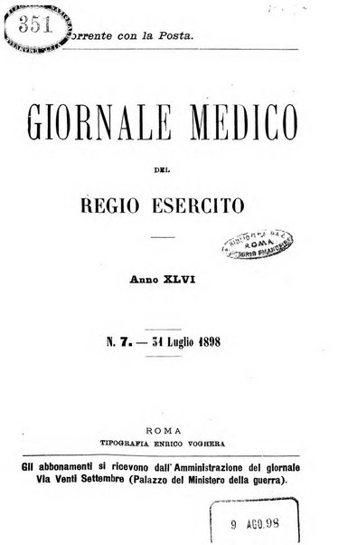 Giornale medico del Regio Esercito