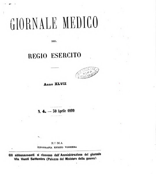 Giornale medico del Regio Esercito