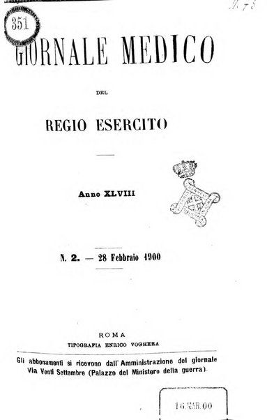 Giornale medico del Regio Esercito