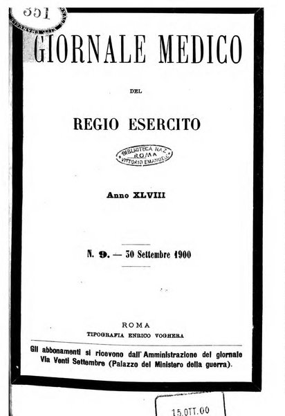 Giornale medico del Regio Esercito