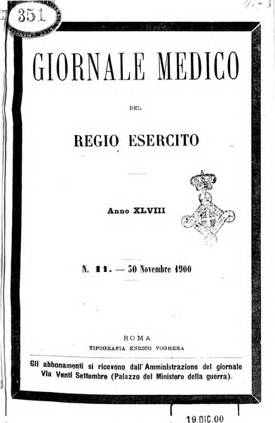 Giornale medico del Regio Esercito