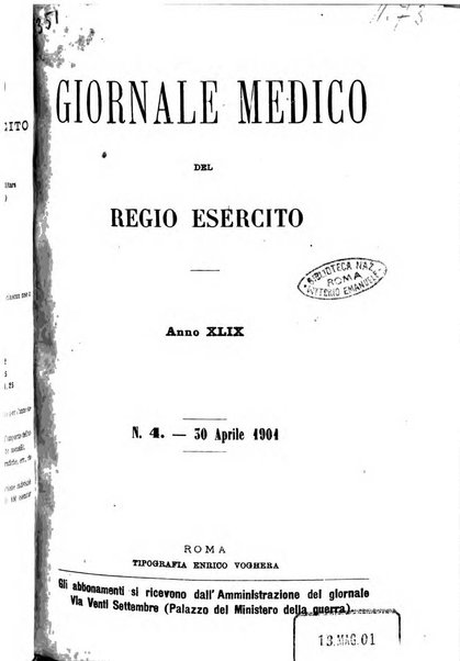 Giornale medico del Regio Esercito