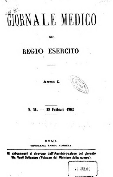 Giornale medico del Regio Esercito