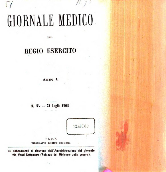 Giornale medico del Regio Esercito