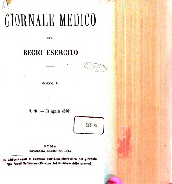 Giornale medico del Regio Esercito