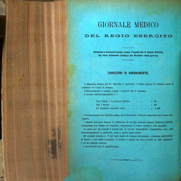 Giornale medico del Regio Esercito