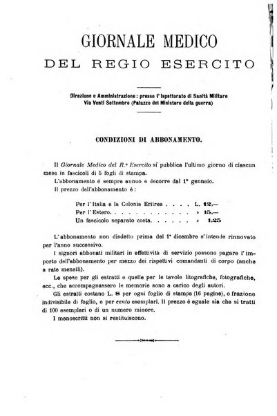 Giornale medico del Regio Esercito