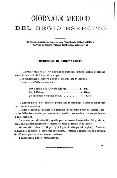 Giornale medico del Regio Esercito