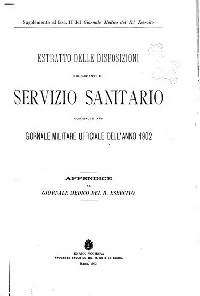 Giornale medico del Regio Esercito