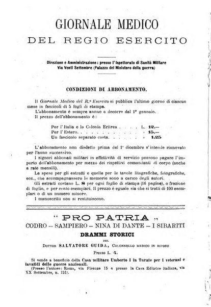 Giornale medico del Regio Esercito