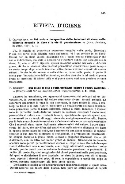 Giornale medico del Regio Esercito