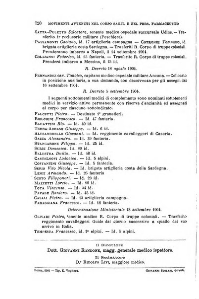 Giornale medico del Regio Esercito