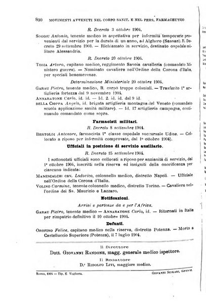 Giornale medico del Regio Esercito