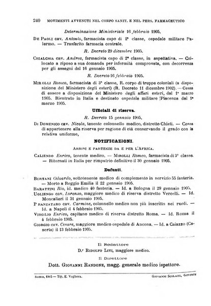 Giornale medico del Regio Esercito