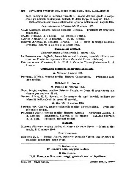 Giornale medico del Regio Esercito