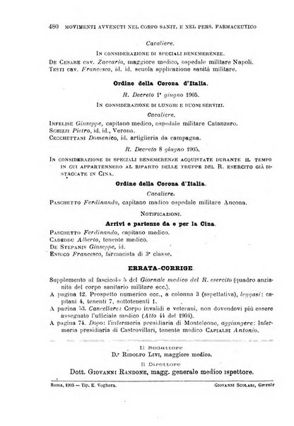 Giornale medico del Regio Esercito