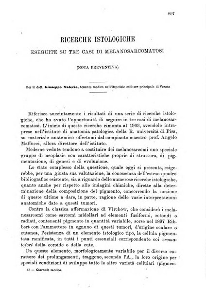 Giornale medico del Regio Esercito