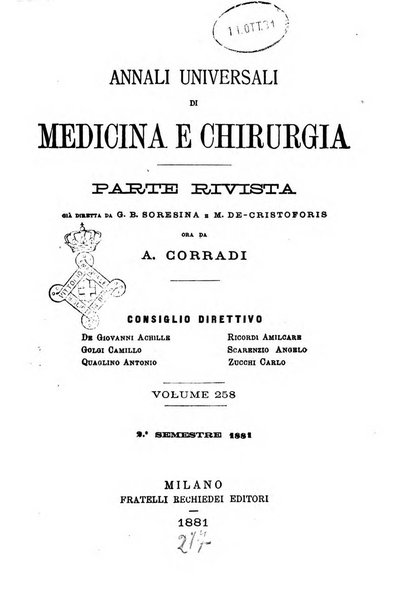 Annali universali di medicina e chirurgia