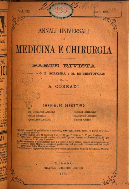 Annali universali di medicina e chirurgia