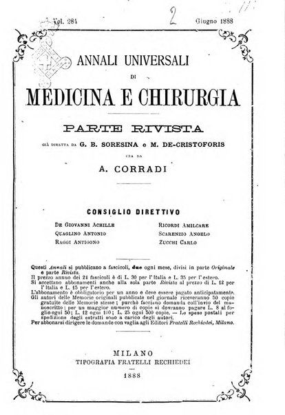 Annali universali di medicina e chirurgia