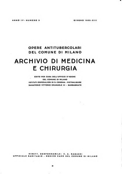 Archivio di medicina e chirurgia