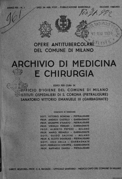 Archivio di medicina e chirurgia