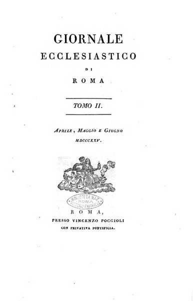 Giornale ecclesiastico di Roma