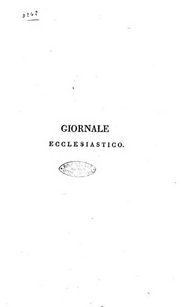 Giornale ecclesiastico di Roma