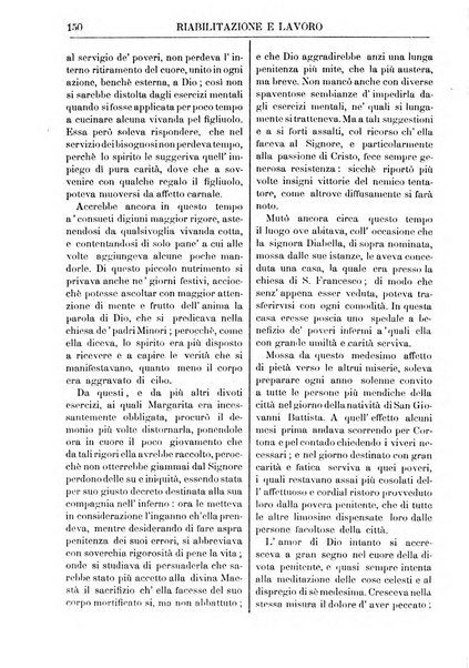 Riabilitazione e lavoro bollettino dell'Ospizio S. Margherita in Roma