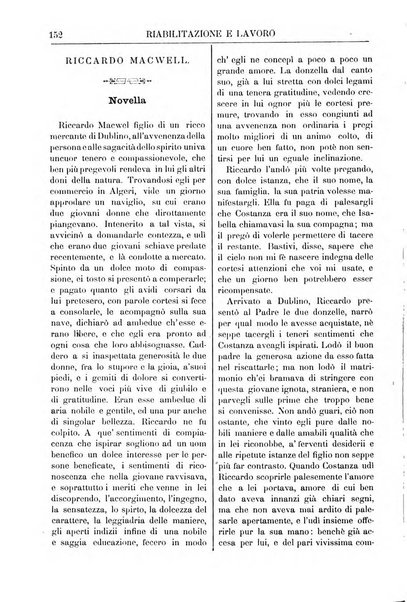 Riabilitazione e lavoro bollettino dell'Ospizio S. Margherita in Roma