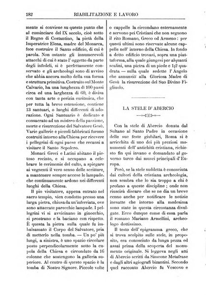 Riabilitazione e lavoro bollettino dell'Ospizio S. Margherita in Roma