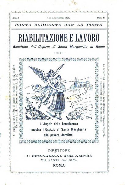 Riabilitazione e lavoro bollettino dell'Ospizio S. Margherita in Roma