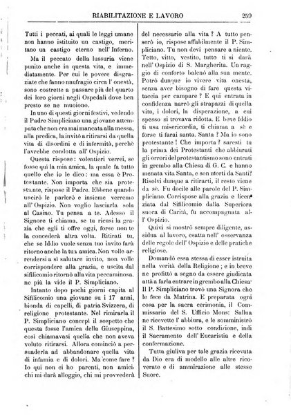 Riabilitazione e lavoro bollettino dell'Ospizio S. Margherita in Roma