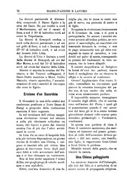 Riabilitazione e lavoro bollettino dell'Ospizio S. Margherita in Roma