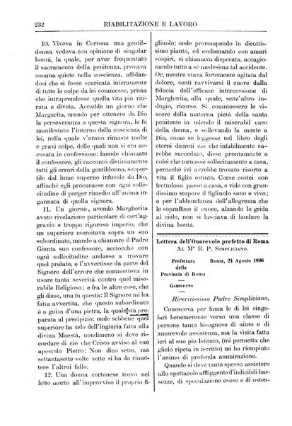 Riabilitazione e lavoro bollettino dell'Ospizio S. Margherita in Roma