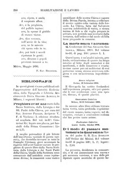 Riabilitazione e lavoro bollettino dell'Ospizio S. Margherita in Roma